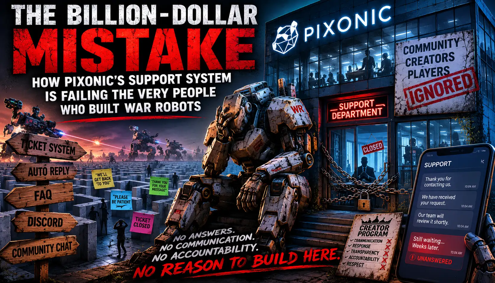 The Corporate Blind Spot: How Pixonic Risks Losing the Very Community That Made War Robots Matter