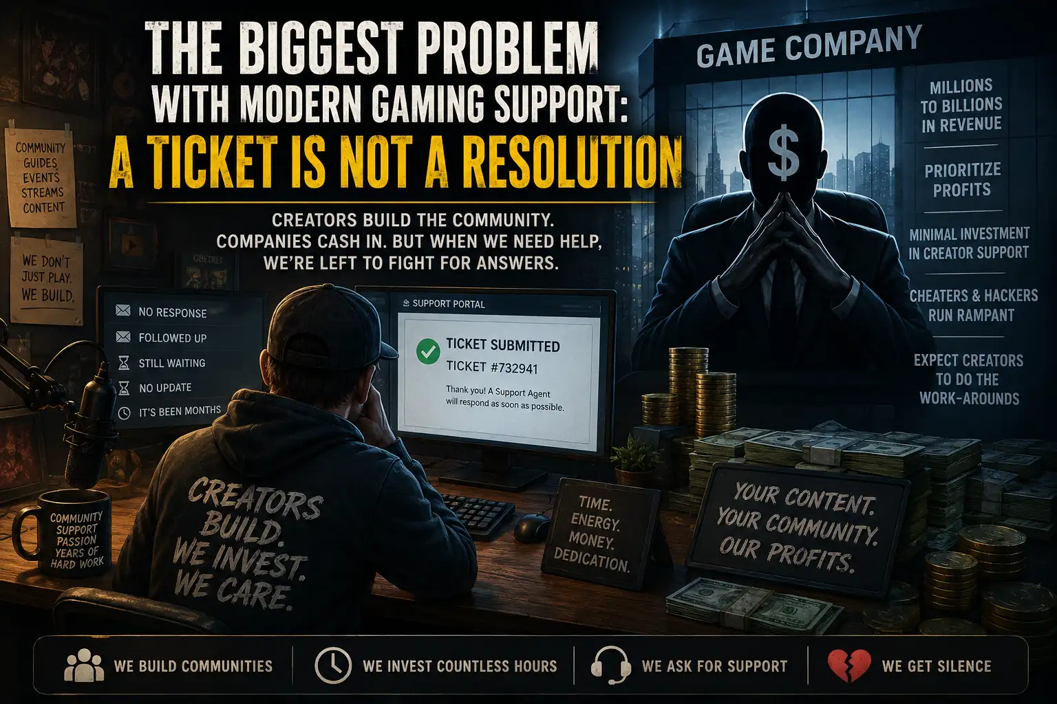 The Biggest Problem With Modern Gaming Support: A Ticket Is Not A Resolution